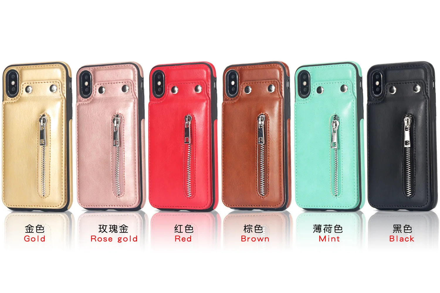 Чехол для Iphone 7 Iphone XR XS Max Чехол Многофункциональный кошелек кожаный чехол задняя крышка телефона с молнией для Iphone X 8 6 S Plus чехол