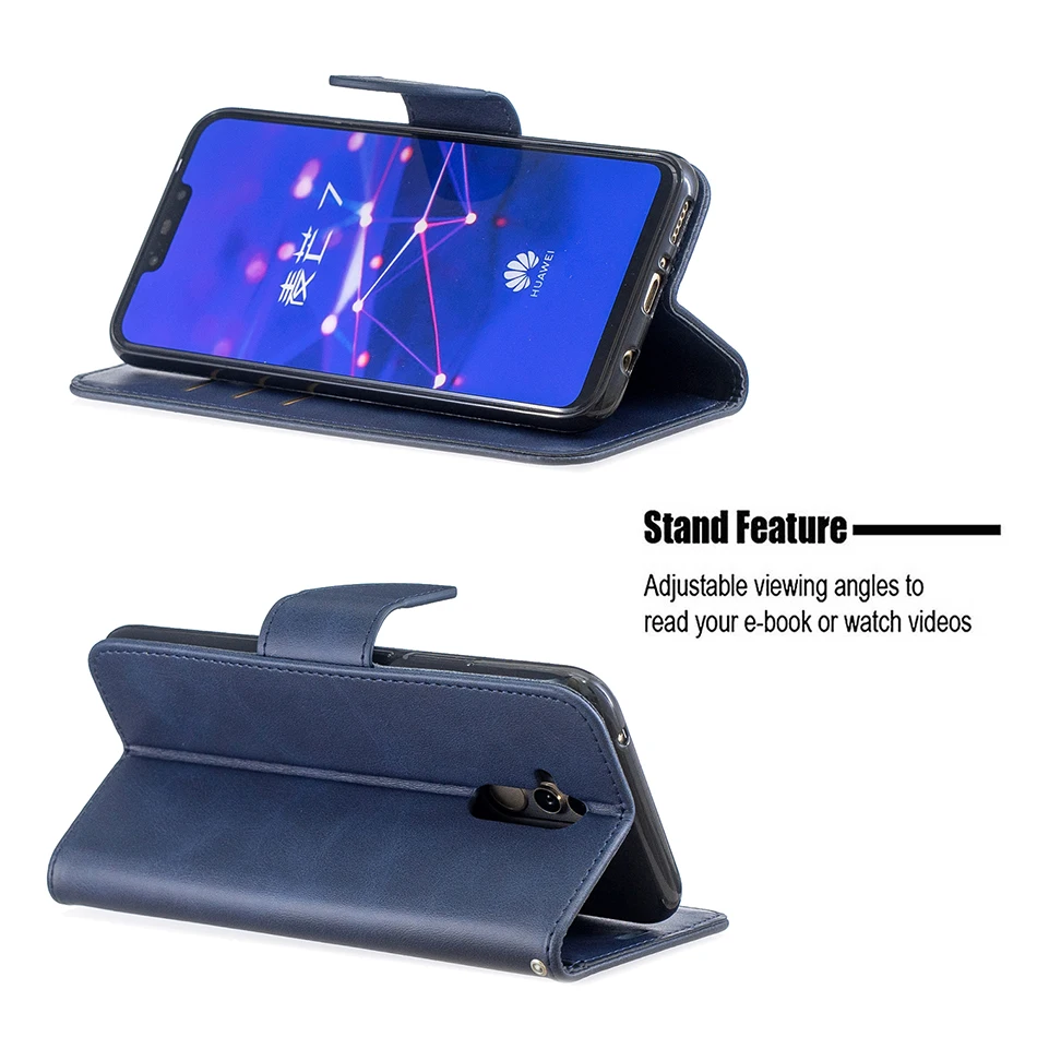 Чехол для телефона для huawei Mate 10 Lite P9 Lite Smart P smart P30 Pro кожаные чехлы для huawei Y9 роскошный, с магнитной застежкой Coque