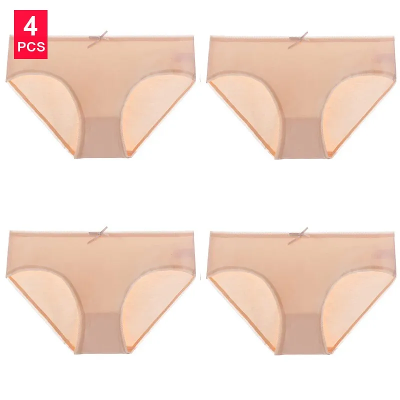 14 4PCS/lot Ladies Panties Underwear Woman Panties Fancy Lace Calcinha Renda Sexy for Women Traceless Crotch of Cotton Briefs Hot - Цвет: 14