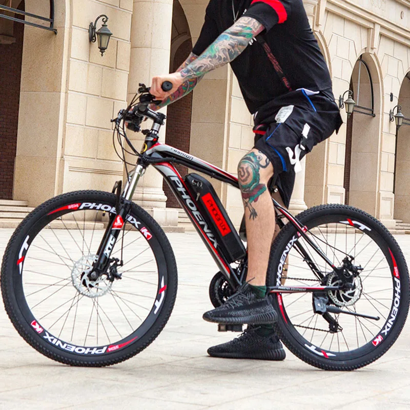 26inch electric mountain bike 36v lithium battery 250w high speed motor ebike carbon steel EMTB | Спорт и развлечения