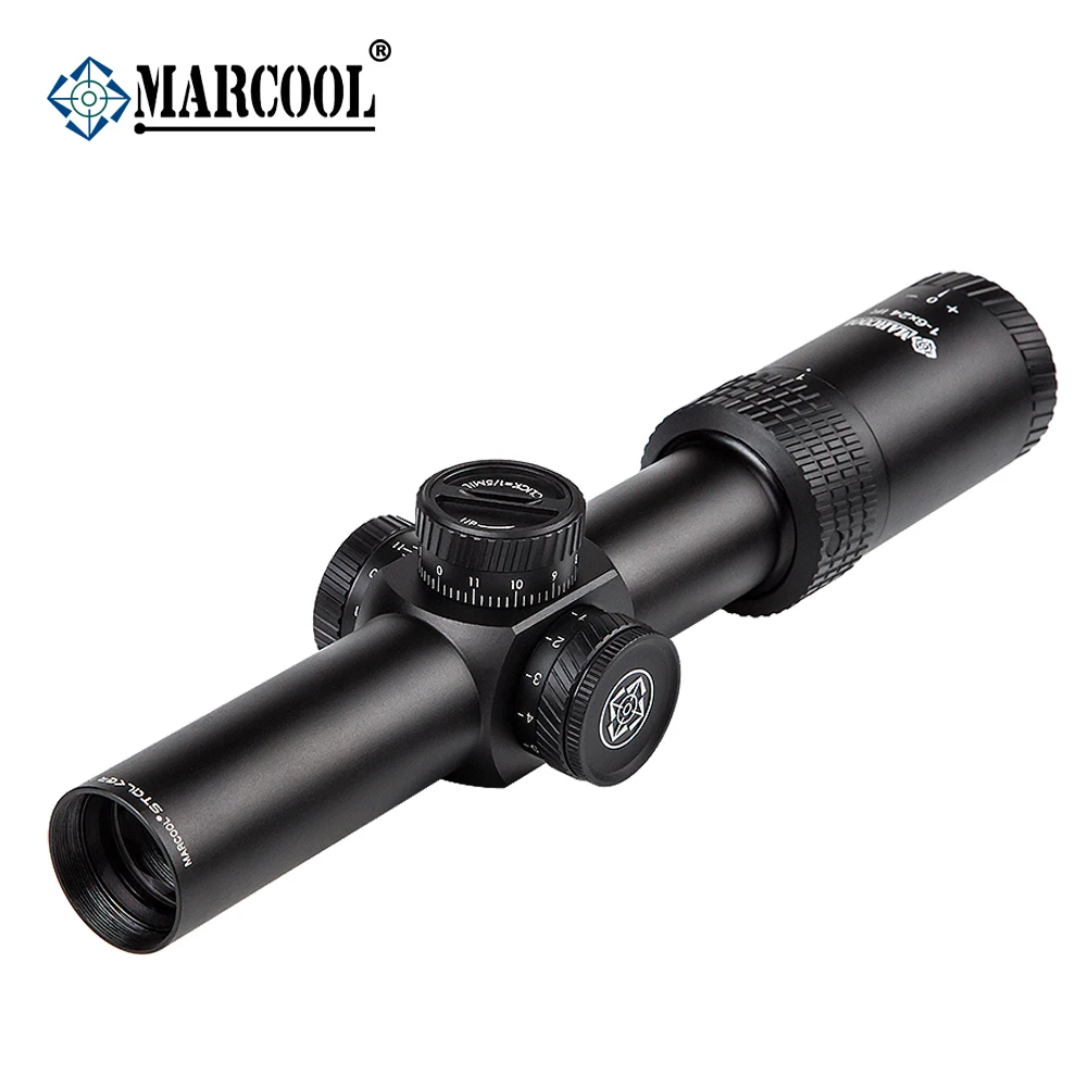 Прицел MARCOOL 1-6X24 HD IR 1/5MIL тактический охотничий прицел Red Dot Point Airsoft Collimator Air Rifle Оптика прицел