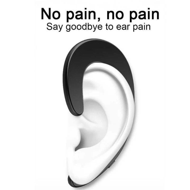 Беспроводные наушники Bluetooth с ушным крючком безболезненная гарнитура для iPhone Xiaomi