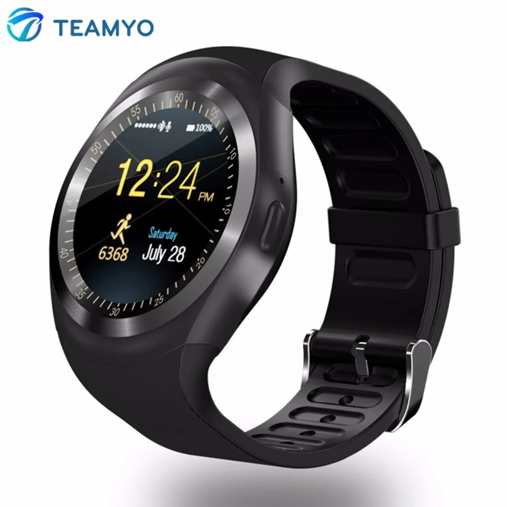 Смарт часы Teamyo телефон Bluetooth циферблат вызов SMS напоминание счетчик шагов Relogio