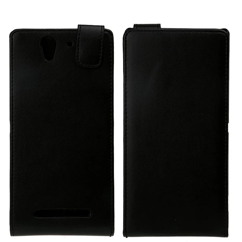 Ретро искусственная кожа флип чехол для Sony Xperia C3 S55T S55U C1905 C6603 E1 E2 L35h вертикальный