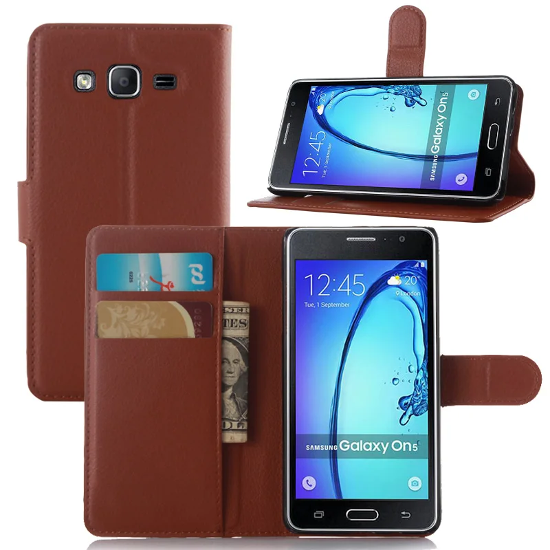 Винтажный чехол из искусственной кожи для Samsung Galaxy ON5 откидная фоторамка кошелек
