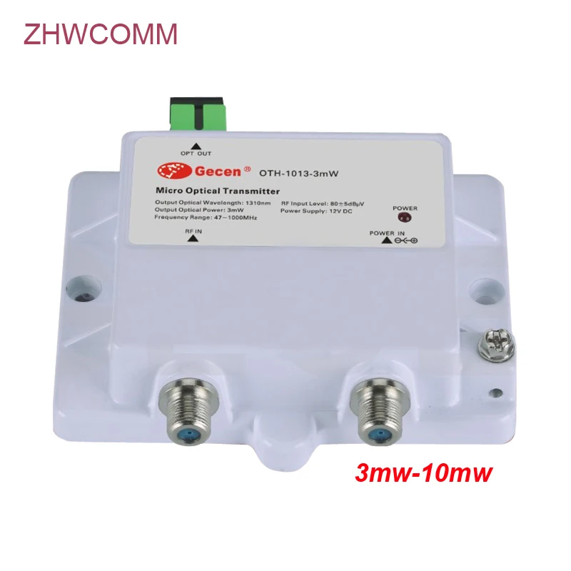 ZHWCOMM OTH 1013 3mW Mini Micro оптический передатчик FTTH 12V DC 1310nm 1550nm CATV|optical transmitter|ftth catvtransmitter