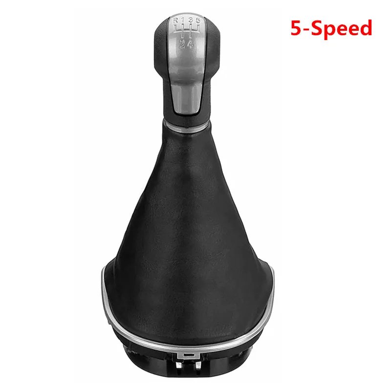 Из искусственной кожи 5/6-speed MT ручка переключения передач для Altea Leon II 2 Toledo III 3 переключения передач Рычажная ручка Gaiter загрузки крышка переключения рук - Название цвета: 5-Speed