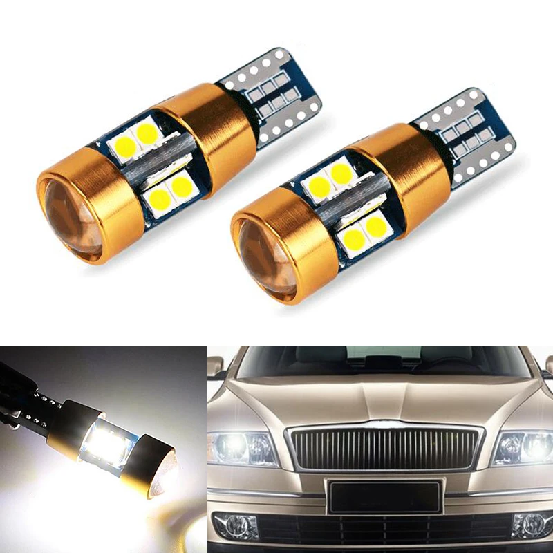2x Canbus светодиодный T10 W5W просвет парковка светильник Клин для skoda superb octavia a7 5 2 fabia