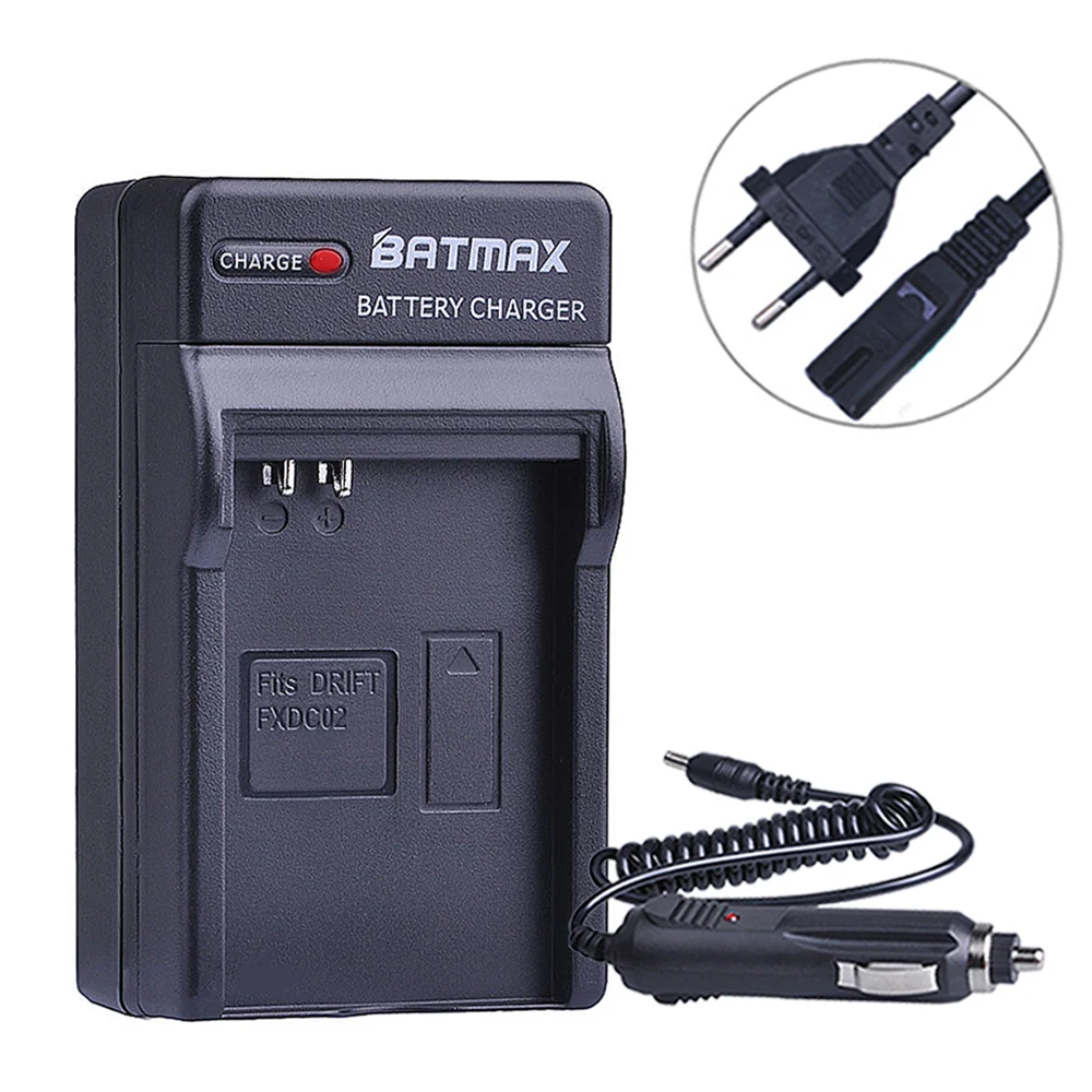 Batmax 1800 мАч 4 шт. FXDC02 камера батарея + Цифровое зарядное устройство для Drift 72-011-00 CFXDC02