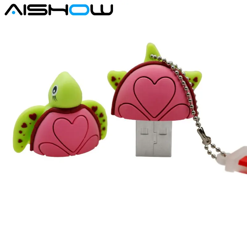 PenDrive черепаха U диск USB флеш-накопитель мультфильм слот для карт памяти 4 ГБ 8