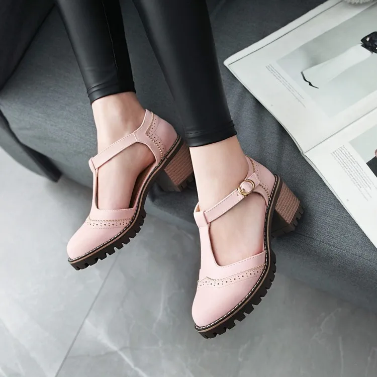 Сандалии женские на платформе толстые с круглым носком шнуровка летняя обувь