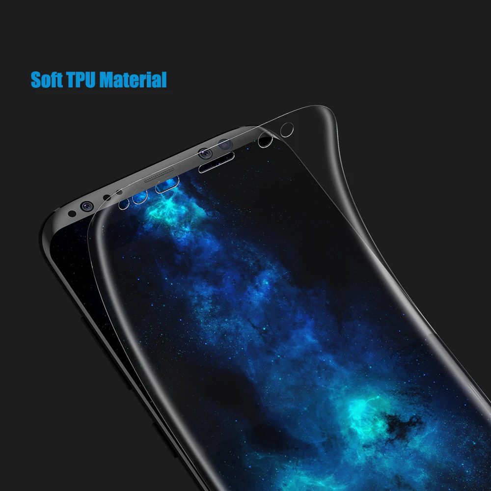 Kisscase для Samsung S8 плюс Экран протектор Мягкий 3D Arc полное покрытие Плёнки чехол Galaxy