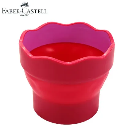 red bucket Faber Castell Акварельная Кисть ручка для хранения воды кисть для акварельной живописи цветной карандаш живопись - Color: red bucket