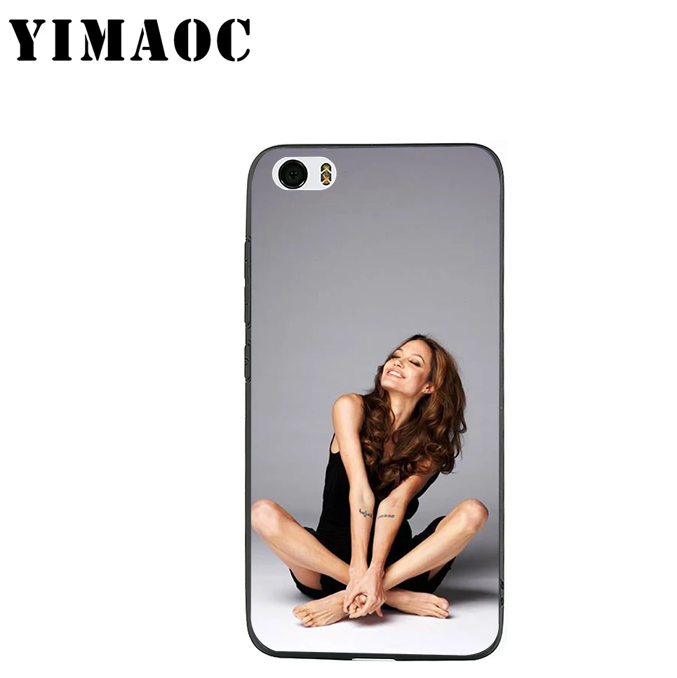 Роскошный мягкий силиконовый чехол YIMAOC Angelina Jolie для Xiaomi Redmi Note 9 Mi 8 Se 7 6 6A A1 A2 4X 4A 5A 5