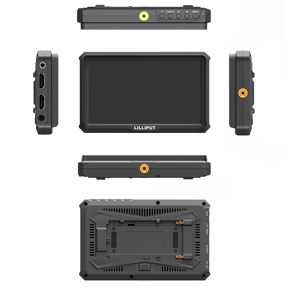 LILLIPUT A5 5 дюймовая IPS камера топ монитор вещания для 4K Full HD видеокамеры и DSLR с 1920x1080