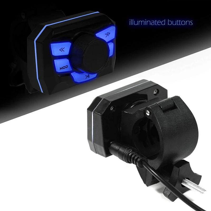 3 Inch Motorcycle Waterproof Bluetooth Speakers 4 Channel Amplifier Mp3 Music Sound Audio Stereo Amp System