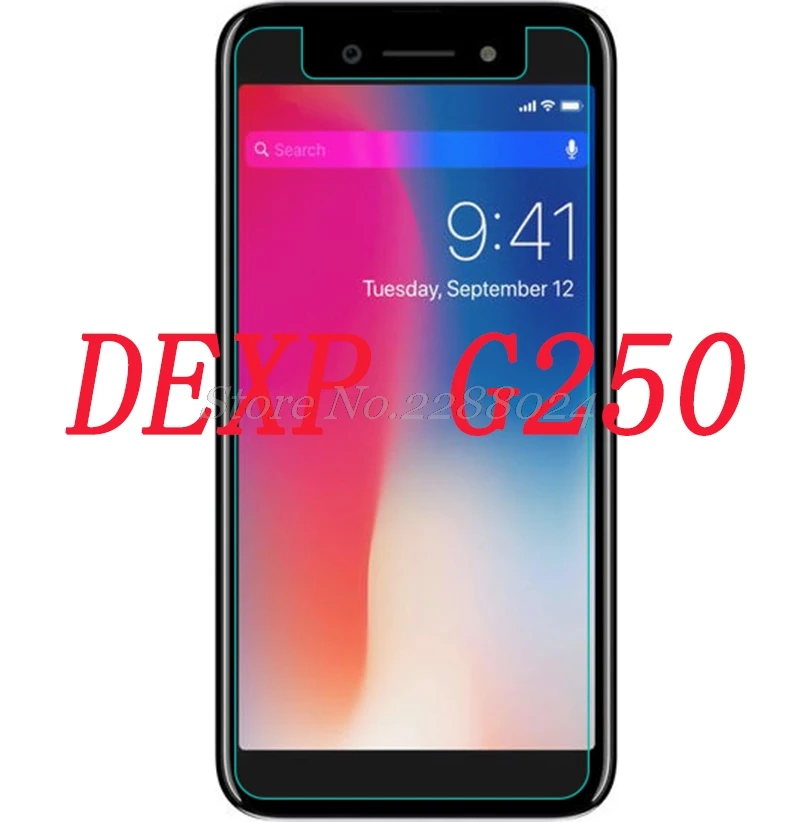Закаленное стекло 9h для смартфона DEXP G250 Взрывозащищенная защитная пленка экрана