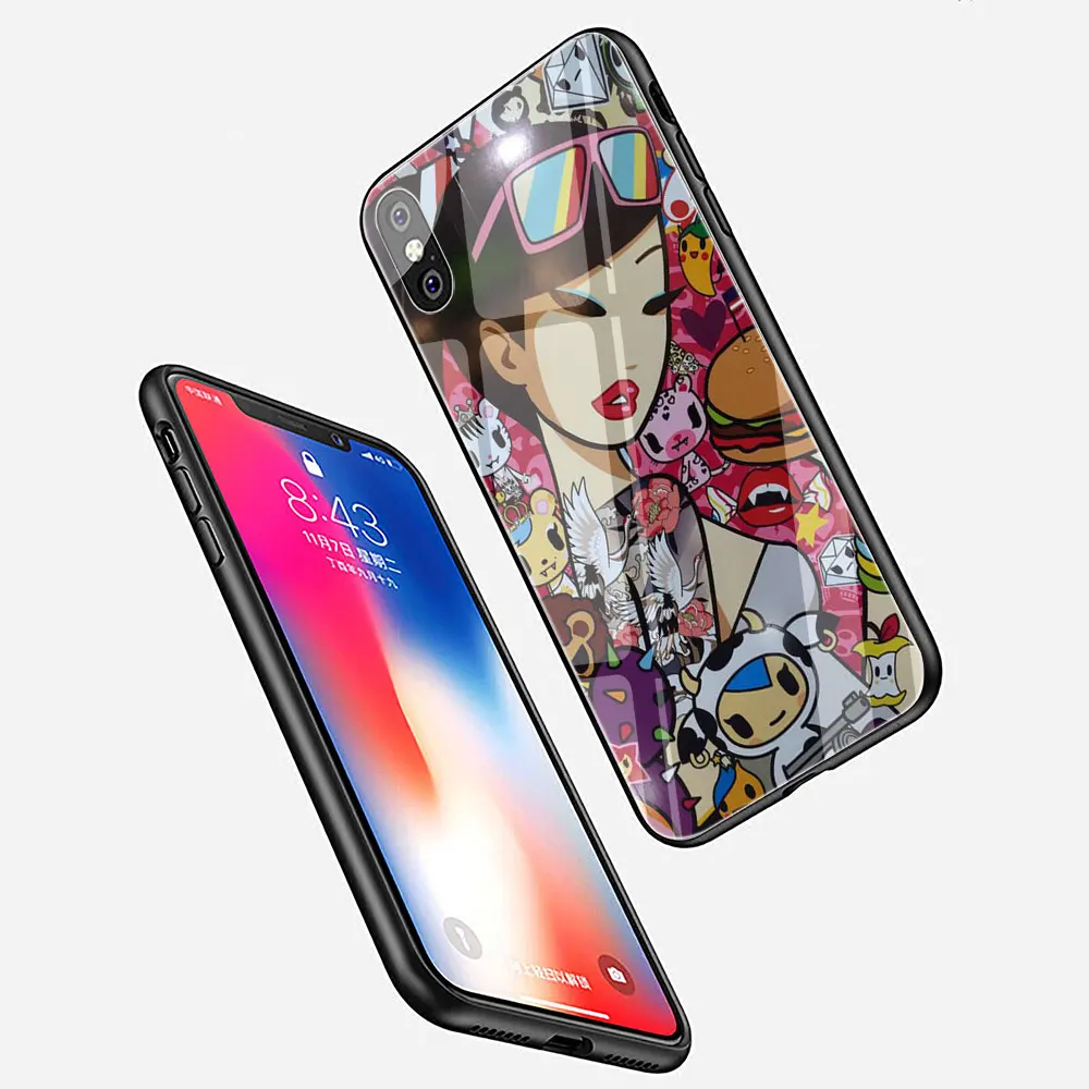 Японское Новое поступление чехол Tokidoki из закаленного стекла для телефона iPhone SE