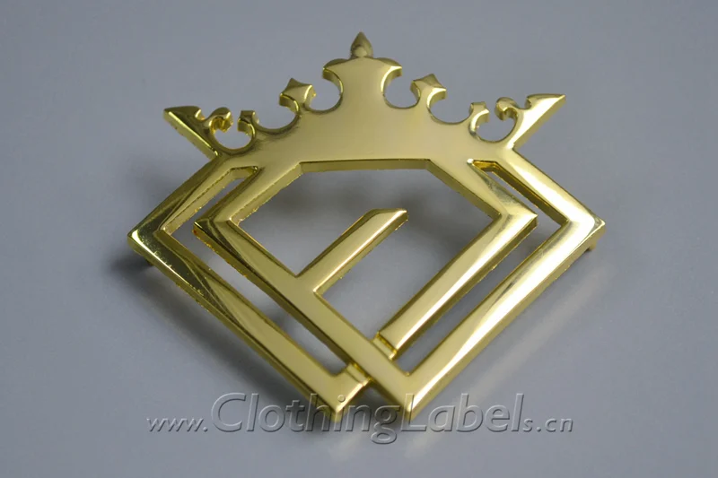 Пользовательские металлические этикетки для сумок одежды обуви выдолбленного