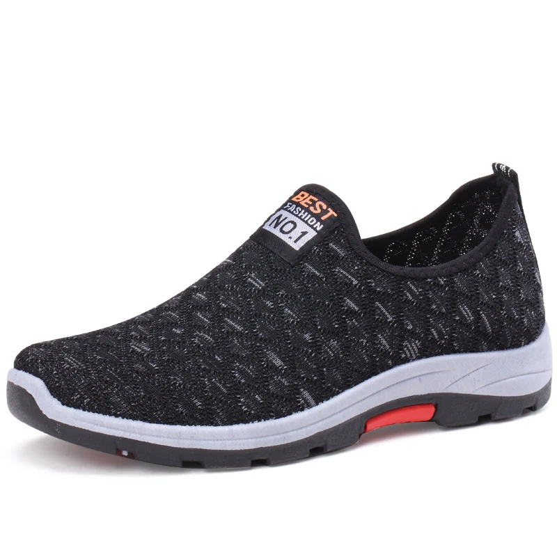 AODLEE Air Mesh Sneakers Casual Shoes Men Loafers Slip on Light Fashion Mens for Trainers mocassin | Обувь