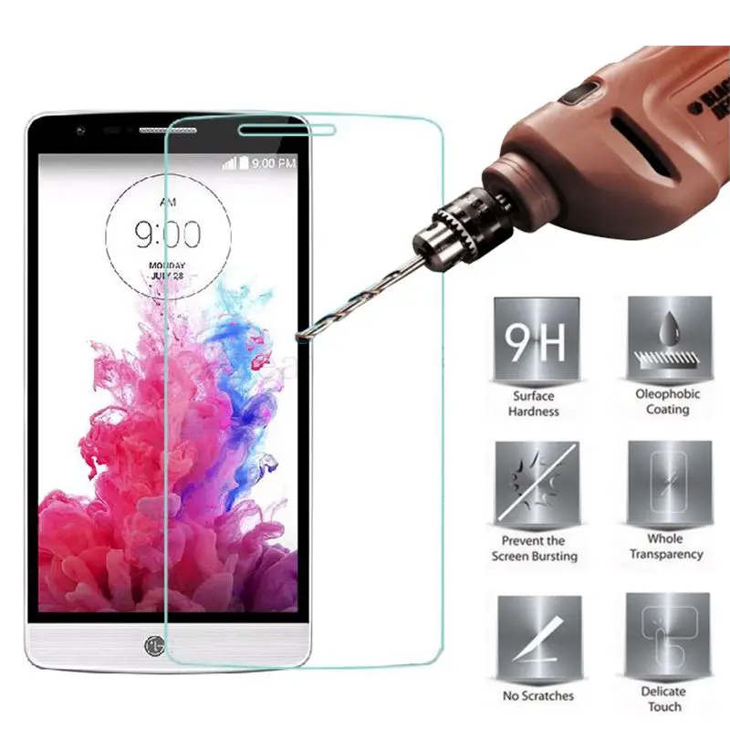 10 шт. закаленное Стекло для LG G3 мини Экран защитная плёнка НУА Вэй чехол