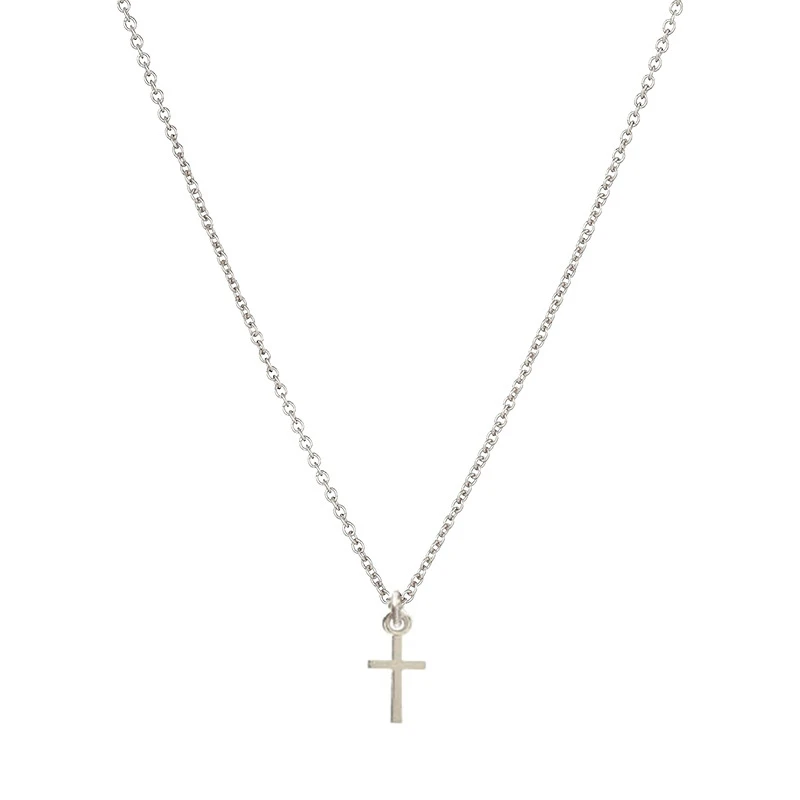 Fashion Cross Necklace For Women Minimalist Pendant Gold Color Chain Choker Necklaces FE Gift Card mothers day | Украшения и