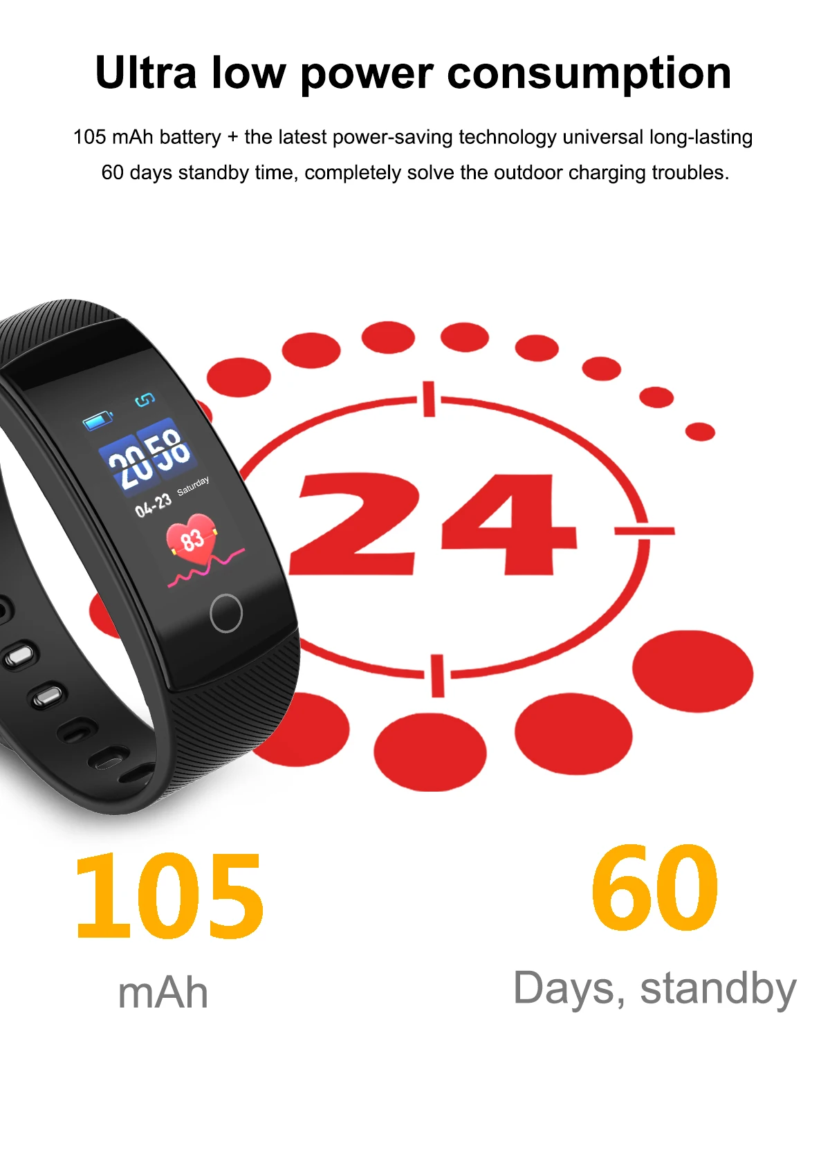 Умные часы с цветным экраном умный Браслет Bluetooth для IOS Android напоминания о