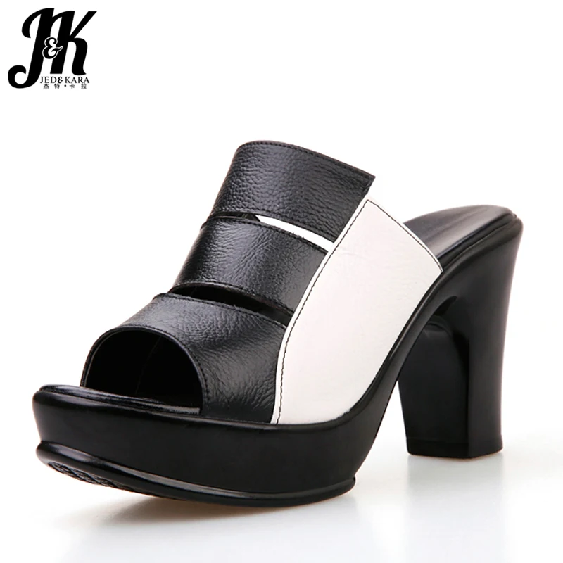 Шлепанцы JK женские с открытым носком сланцы из искусственной кожи Модные