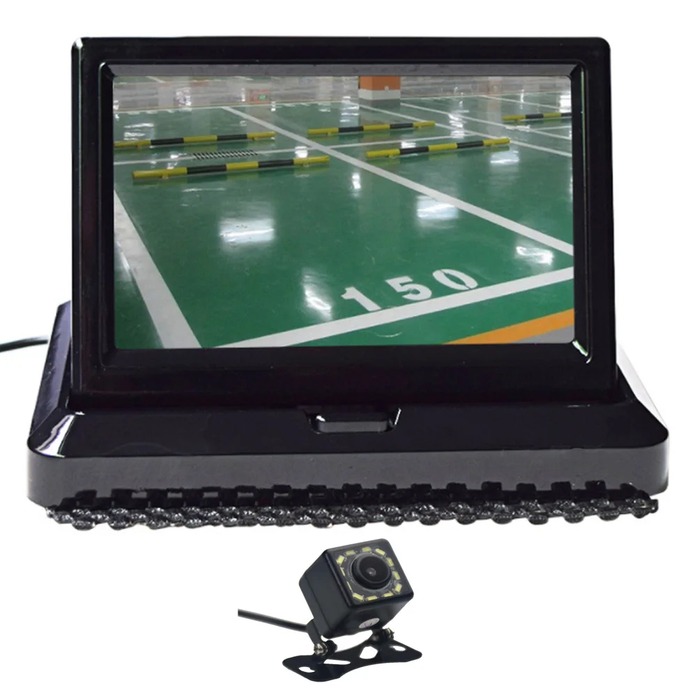 5 0 &quotцветной HD CCD Автомобильный дисплей дюймовый складной Новый цифровой 2