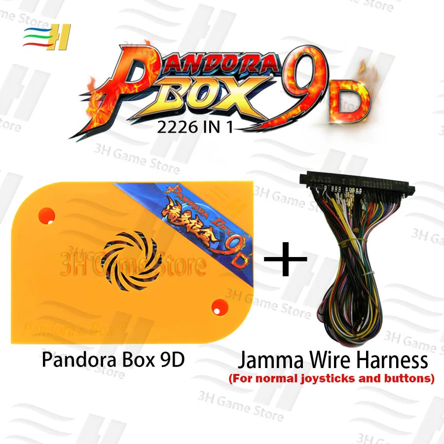 Pandora Box 9d 2226 в 1 аркадная игра jamma board hdmi vga для аркадной машины консоль шкафа Pandora's Box 5S 6s 7s 8s 10 pacman - Цвет: box9D normal wire
