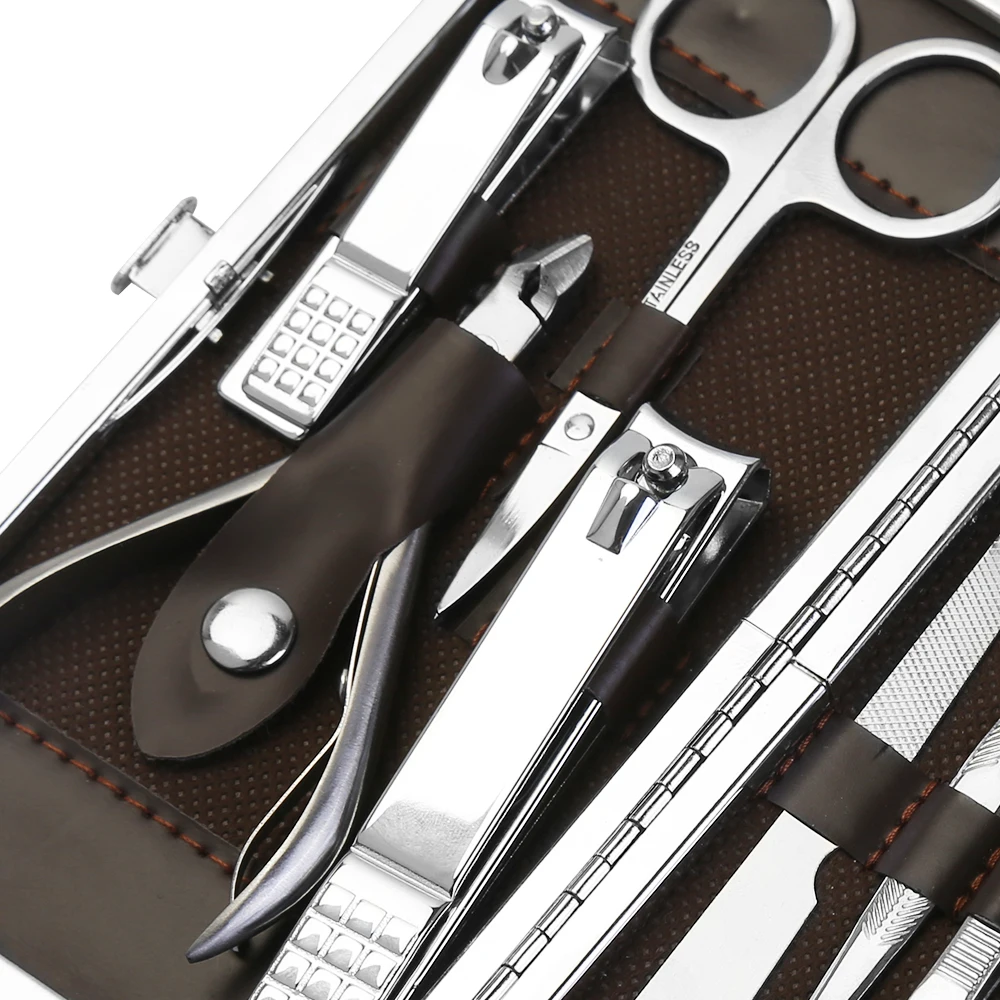 12 шт./компл. анлан маникюр кусачки для ногтей педикюр набор Портативный