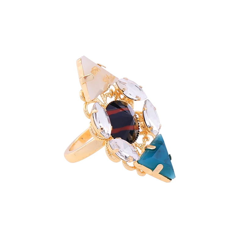 Кольцо женское с крупным геометрическим шармом оптовая продажа | Украшения и