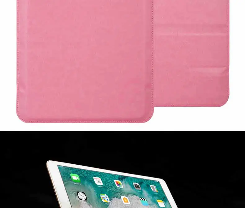Улучшенный кожаный чехол для iPad Pro 10,5 Чехол для iPad Pro 9,7 рукав сумка с карандашом держатель мягкий складной чехол
