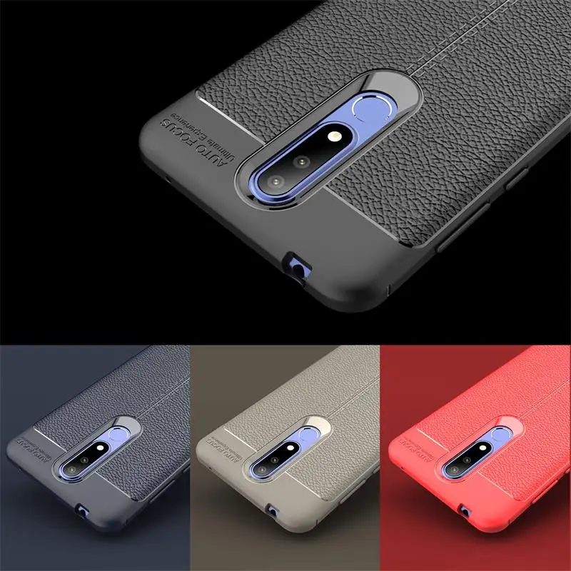 Чехлы для Nokia 3,1 Plus, роскошная кожа, силикон, мягкий ТПУ, задняя крышка, аксессуар на Nokia3.1, чехлы, Coque Fundas для Nokia 3