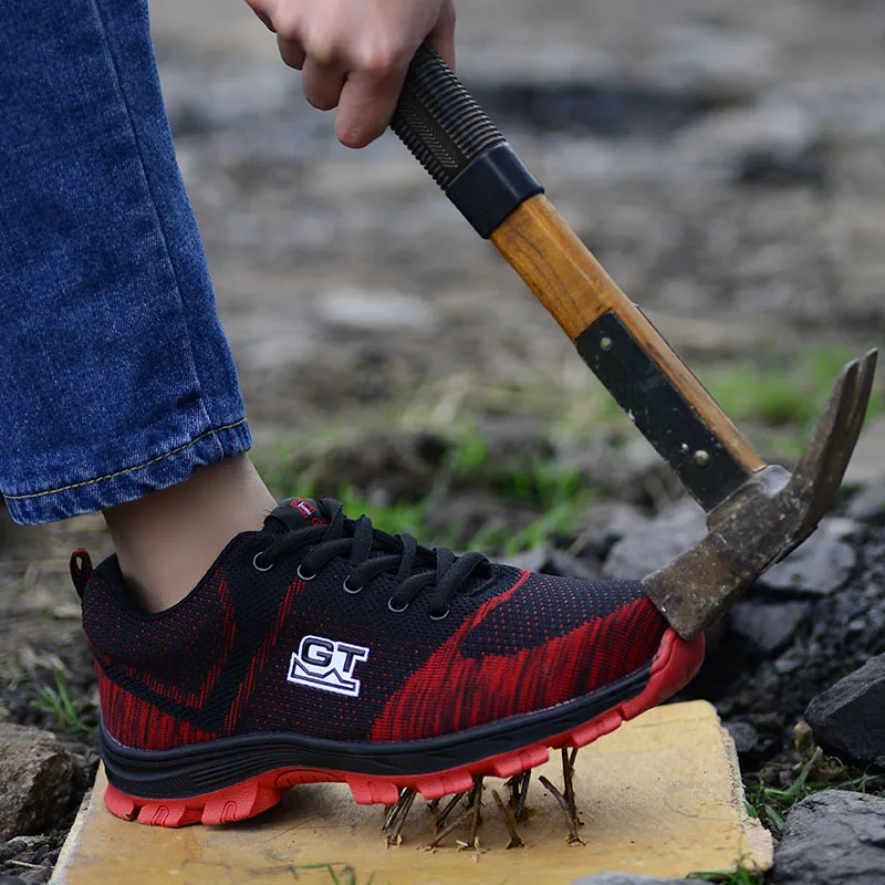 New Fashion Work Shoes Men Sneakers Brand Safety Footwear Steel Toe Outdoor Non-Slip Anti-Smashing Anti-Puncture #XP036 |