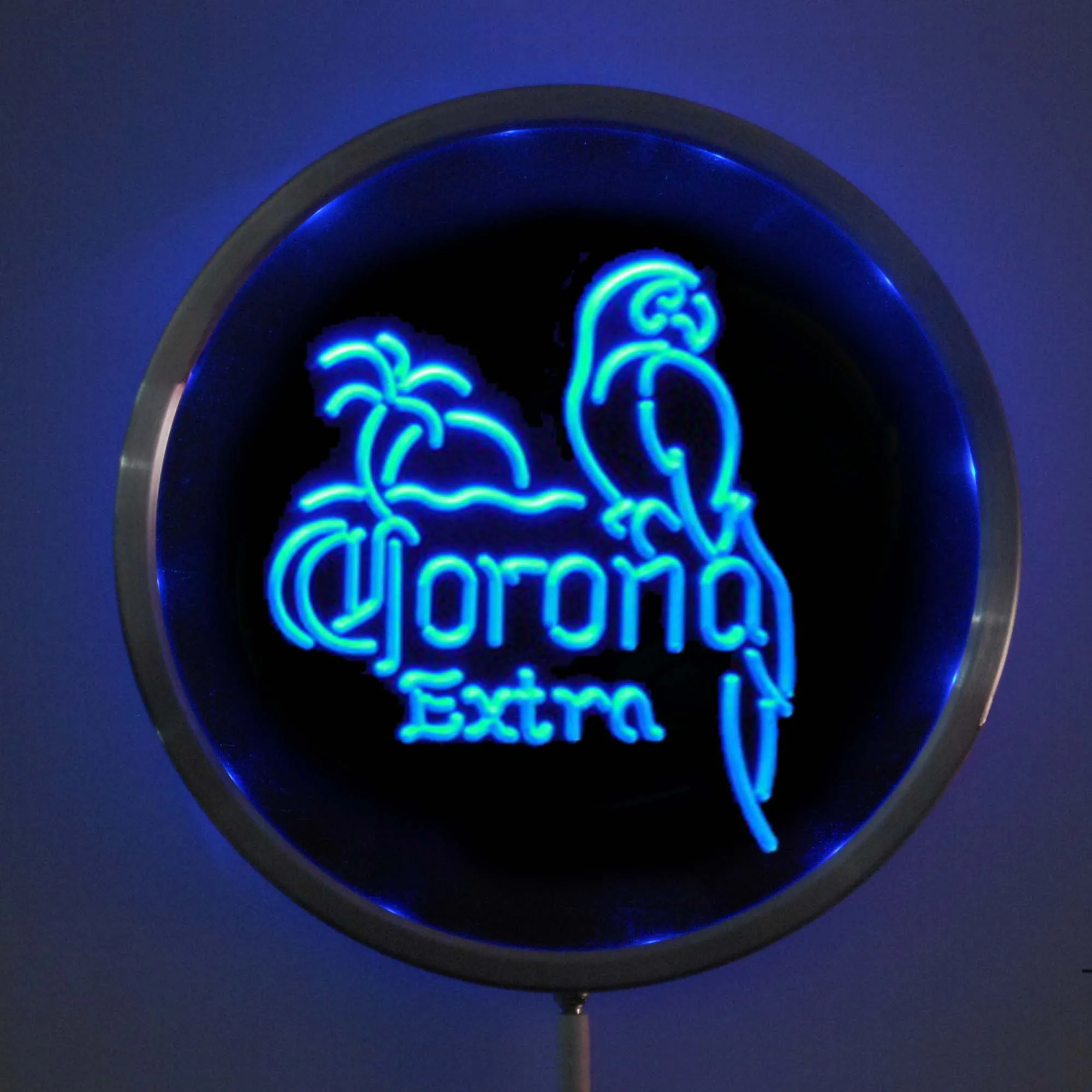 Rs a0108 Corona Extra Parrot LED неоновые КРУГЛЫЕ ЗНАКИ 25 см/10 дюймов RGB вывеска для бара