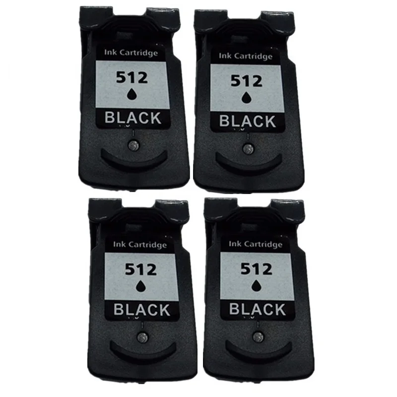 4 BlacK Восстановленные картриджи для Canon PG-512 XL PG-512XL PG 512 PG512 CL-513XL CL513 Pixma iP2700 iP2702 MP240 MP250 MP252 - Цвет: 4 BlacK