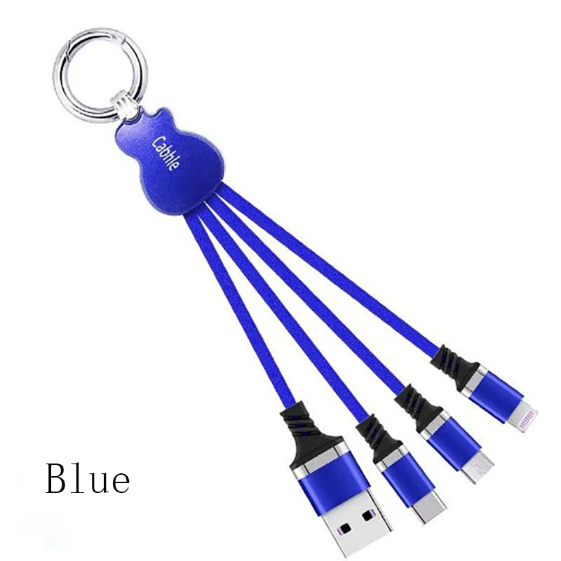 Смарт кабели для передачи данных три в одном зарядный кабель Type C IOS micro usb