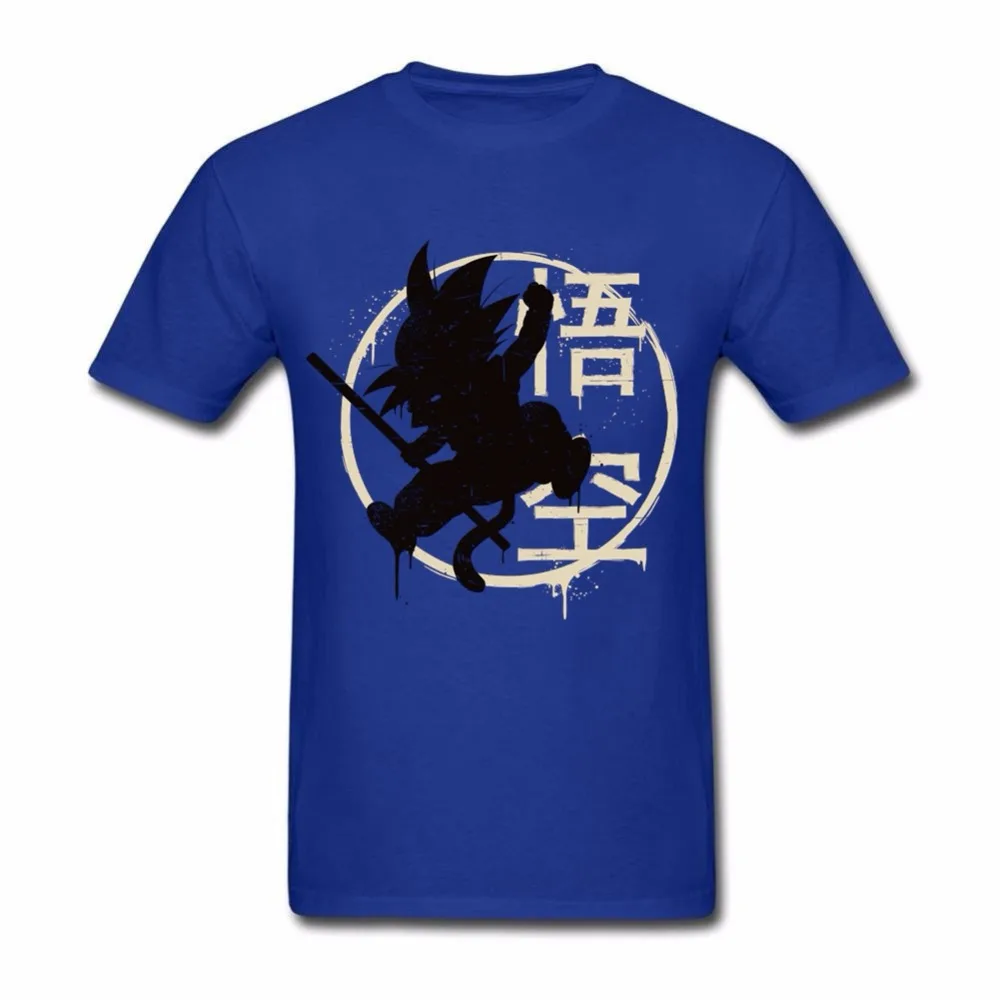 Pop Goku Jump Top Tee Teenage Pre-Cotton Shirts Online Designer Round Collar Mens Tshirt | Мужская одежда