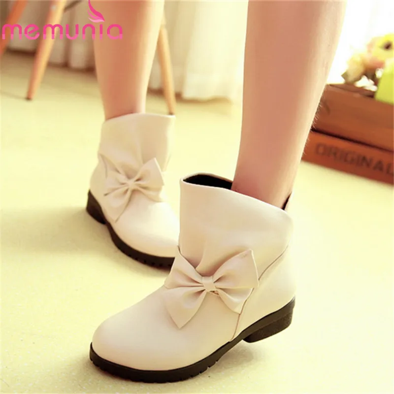 Женские ботильоны из ПУ кожи с круглым носком на квадратном каблуке | Обувь