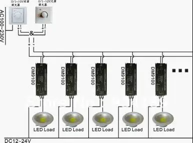 Бесплатная доставка светодиодный драйвер 0-10 В и диммер 0/1-10 стандартное