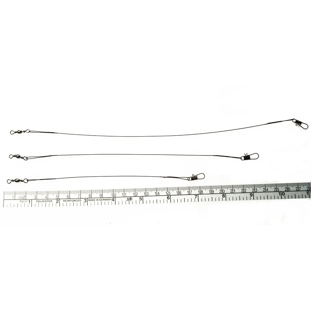 20 шт./лот свинцовая рыболовная леска с защитой от укуса поводок вертлюжным