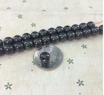 Магнитный материал 8 мм черное отверстие магнитный браслет ожерелье бисер общий