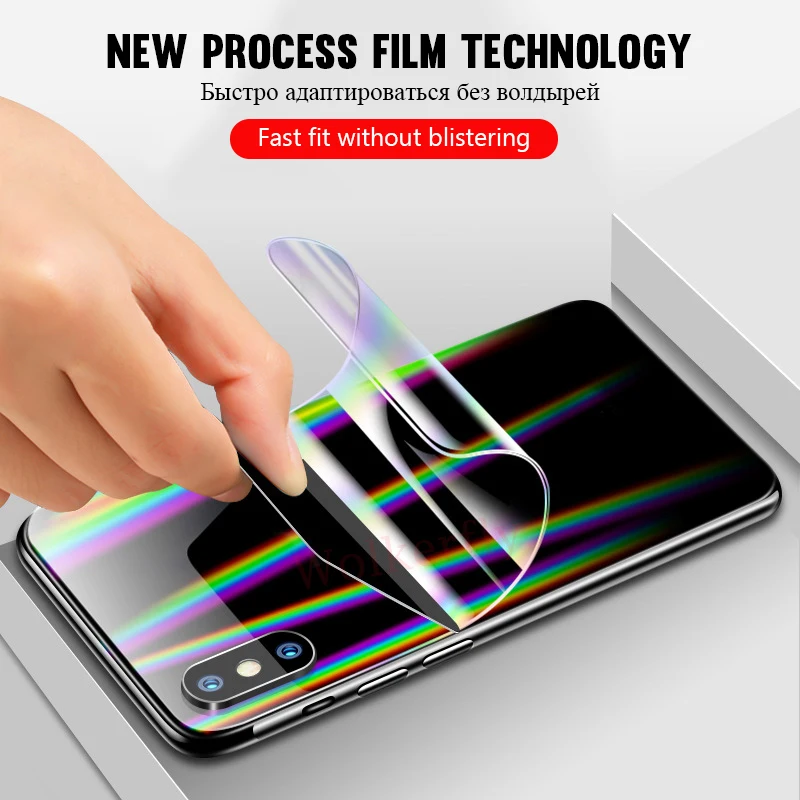 6D Глянцевая Гидрогелевая пленка для Xiaomi mi 8 9 SE mi x 3 2 2s цветная блестящая Передняя и задняя пленка для Xiaomi mi 8 mi 9 SE не стеклянная пленка