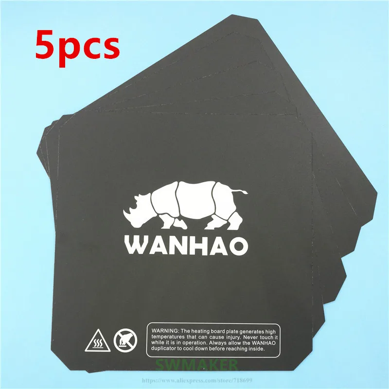 Wanhao i3 3D принтер запасные части печатная кровать черный цвет Подогреваемая нагревательная пластина наклейка