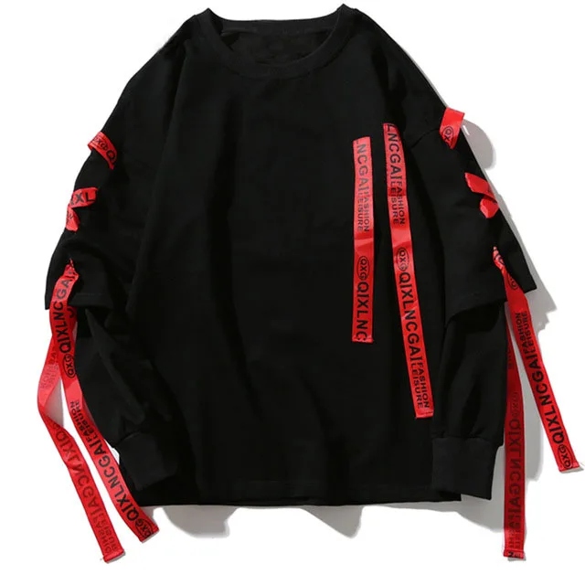 Kanye West футболка с длинным рукавом для мужчин и женщин буквенными лентами в стиле