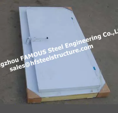 ПУ изолированные сэндвич панели для холодной комнаты половина зарытой двери|panel