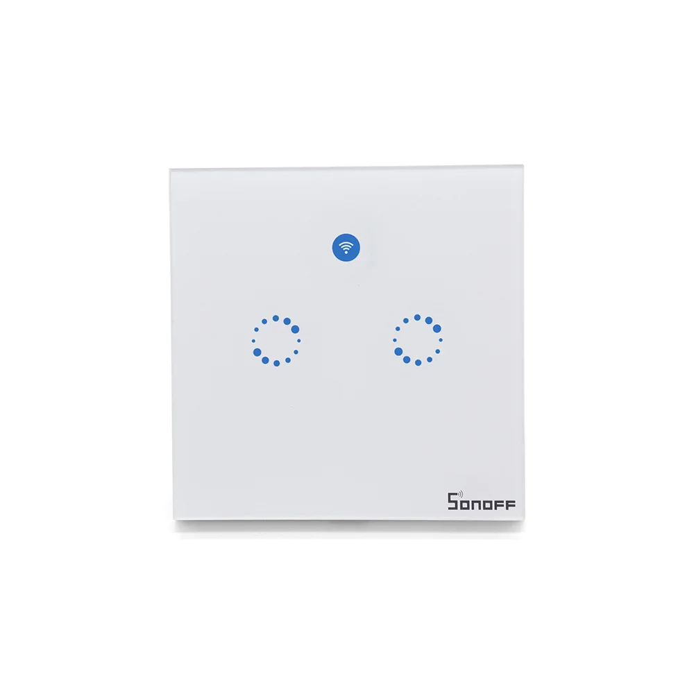 Интеллектуальный выключатель света Sonoff T1 EU/UK/US Smart Wi-Fi настенный сенсорный переключатель сенсорный/Wifi/433 RF пульт дистанционного управления контроллер для умного дома работать с Alexa Google home