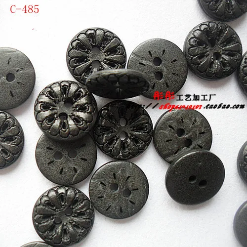 100 шт./лот натуральные кокосовые кнопки машина Кнопки бусины для