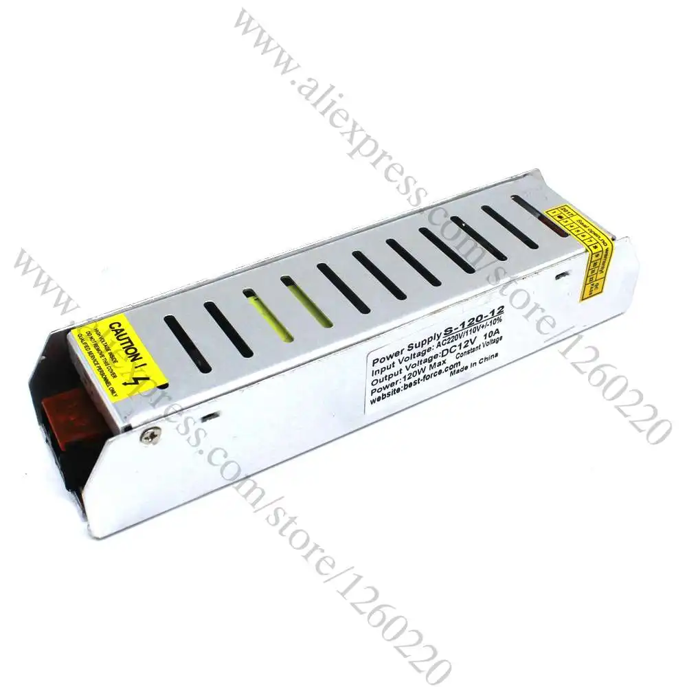 120 Вт DC12V выключатель питания для светодиодной ленты 12В 10А светодиодный